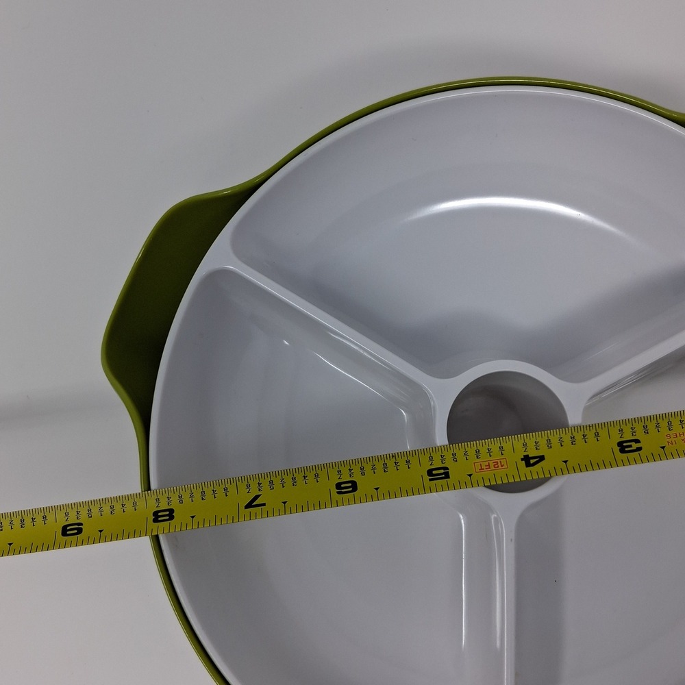 Joseph Joseph Dip and Snack Server/Chiller Green White 2 Piece Set - Picture 6 of 12